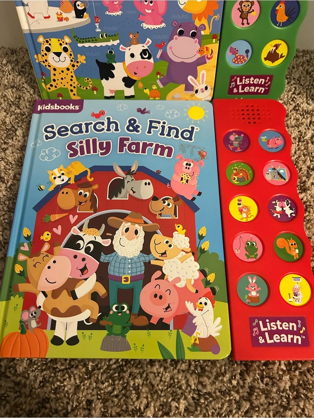 Search & Find Animals and Silly Farm Sound Books